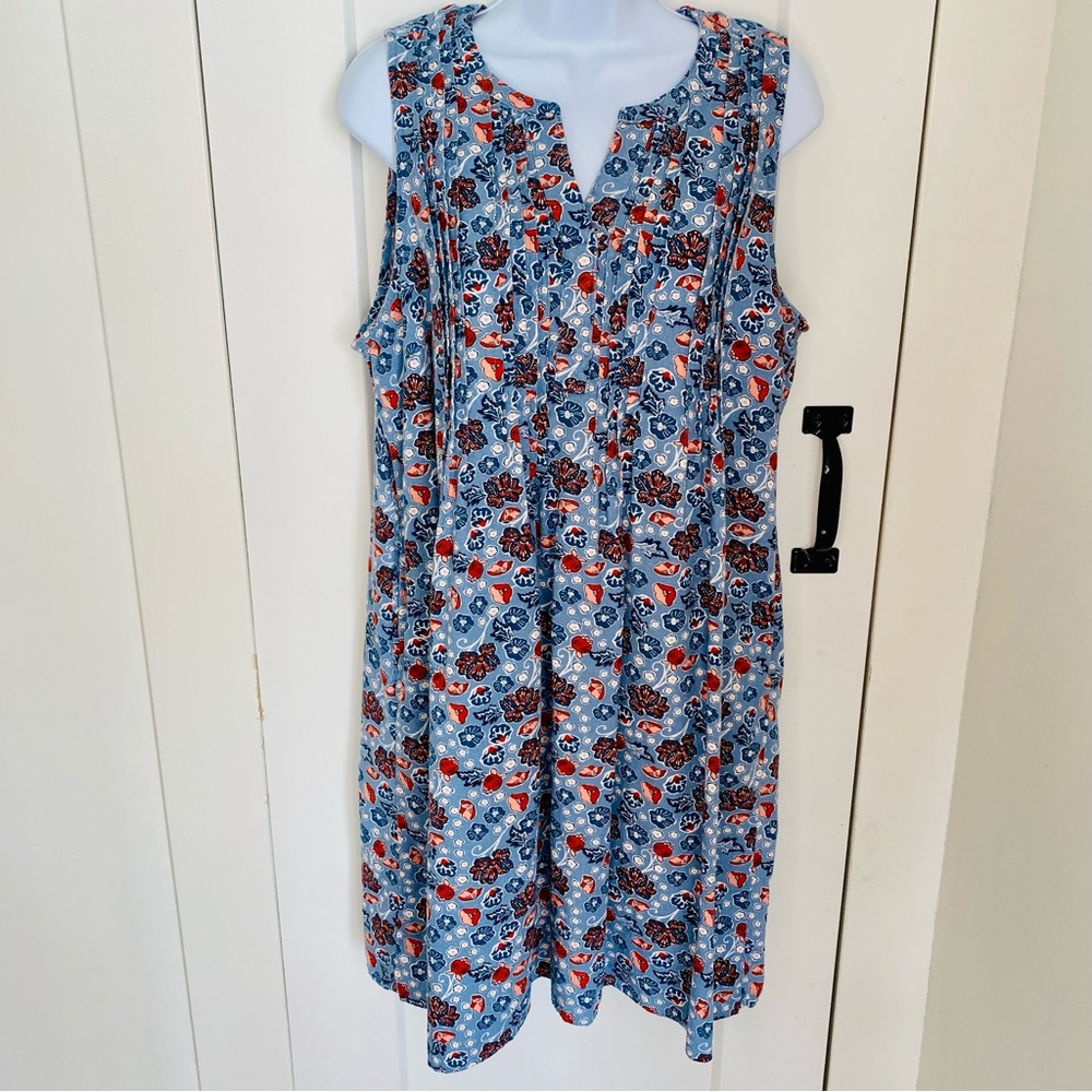 Sonoma Goods For Life Pintuck Linen-Blend Dress